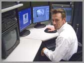 Larry at his workstation, circa 2004.
